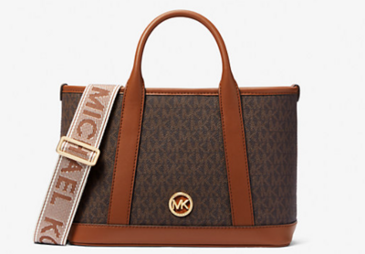 Bolso MK Luisa logo brown